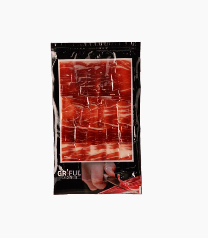 JAMÓN DE BELLOTA IBÉRICO JUAN MANUEL CORTADO A CUCHILLO (100 GR)