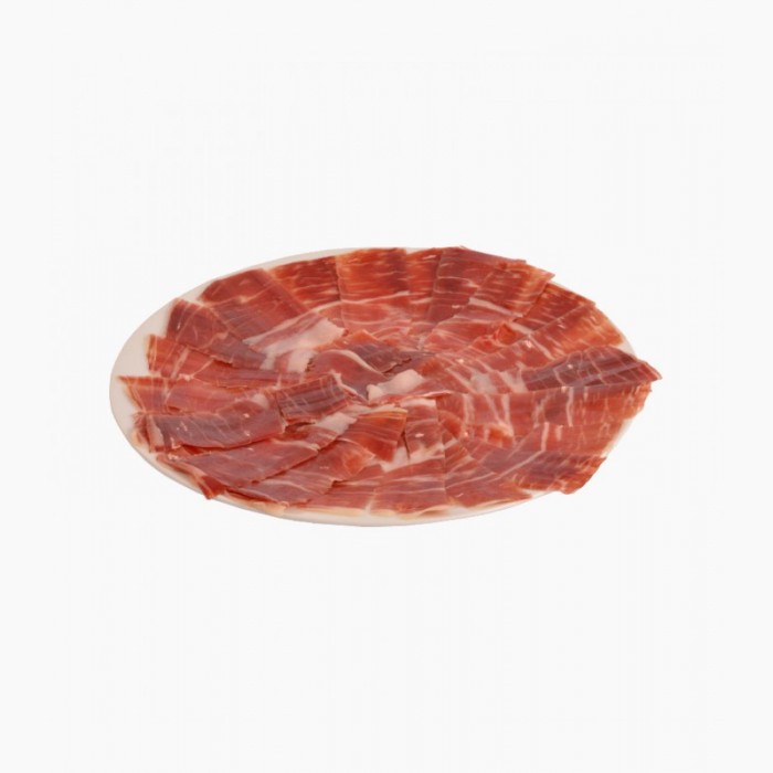 JAMÓN DE BELLOTA IBÉRICO JUAN MANUEL CORTADO A CUCHILLO (100 GR)